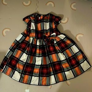 H&M plaid holiday dress 4T
